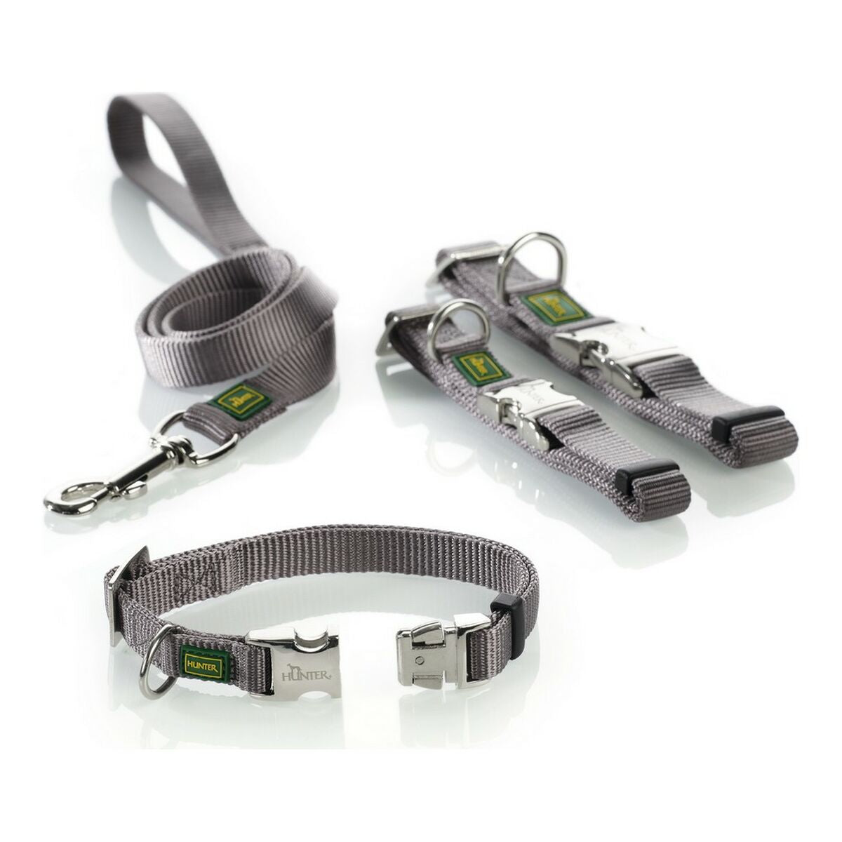 Dog collar Hunter Alu-Strong Grey Size S (30-45 cm)