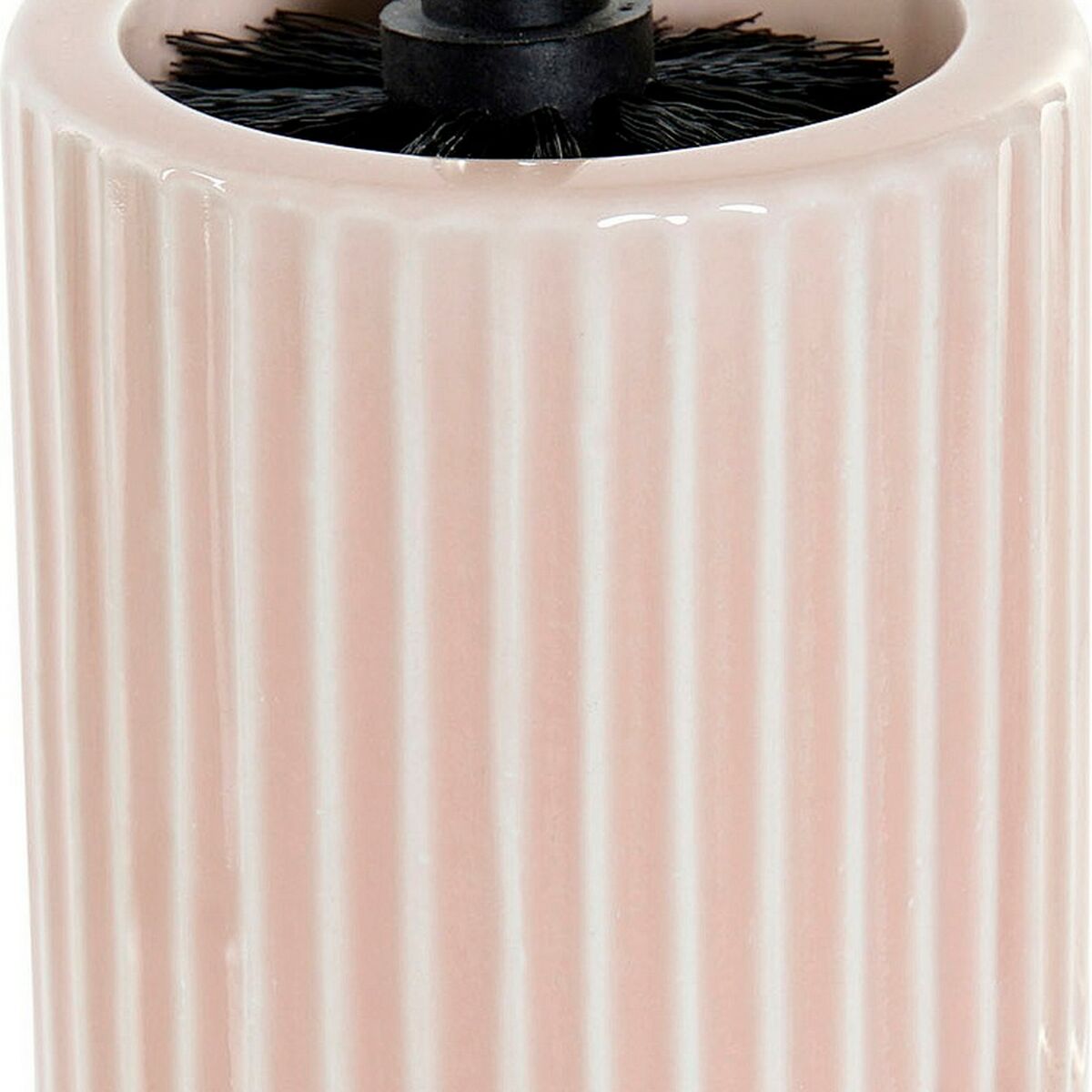 Escobilla para el Baño DKD Home Decor Rosa Acero Polipropileno Gres 11 x 40,5 x 11 cm