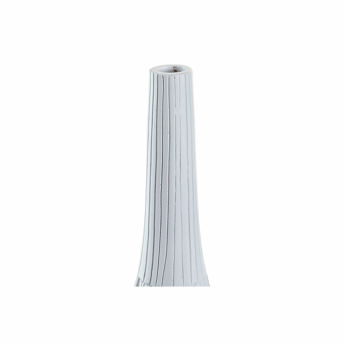 Vaso DKD Home Decor Branco Resina Moderno (18 x 18 x 50 cm)