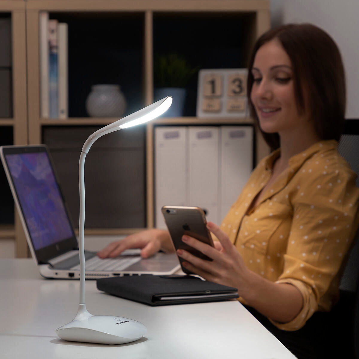 Lâmpada de Mesa Tátil Recarregável LED Lum2Go InnovaGoods