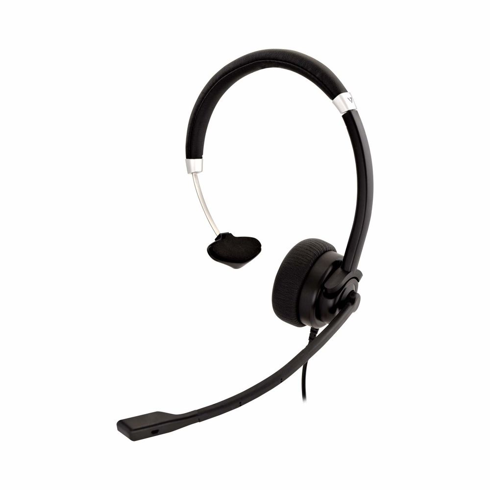 Auriculares com microfone V7 HA401                Preto