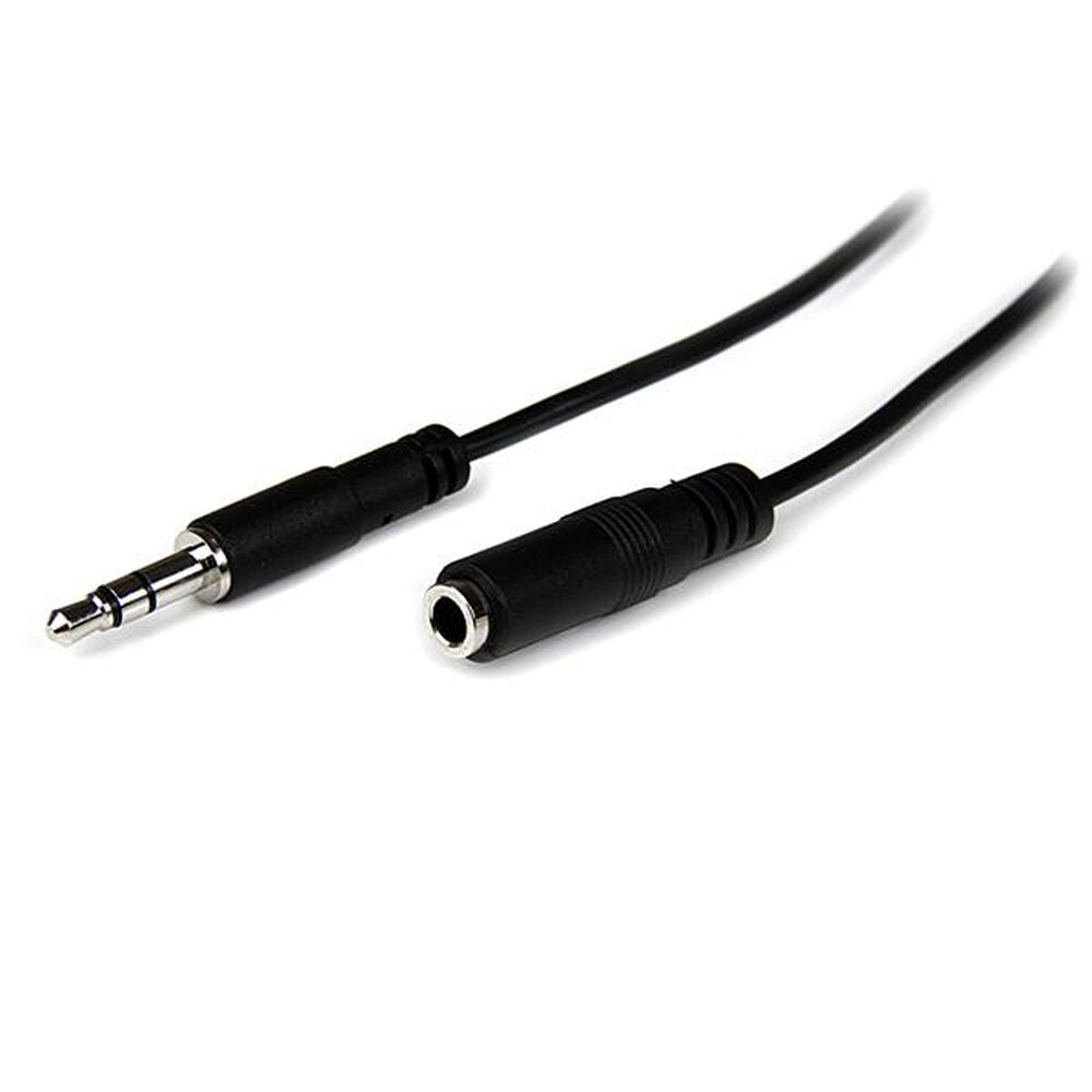 Cabo Alargador Jack (3,5 mm) Startech MU2MMFS              (2 m) Preto