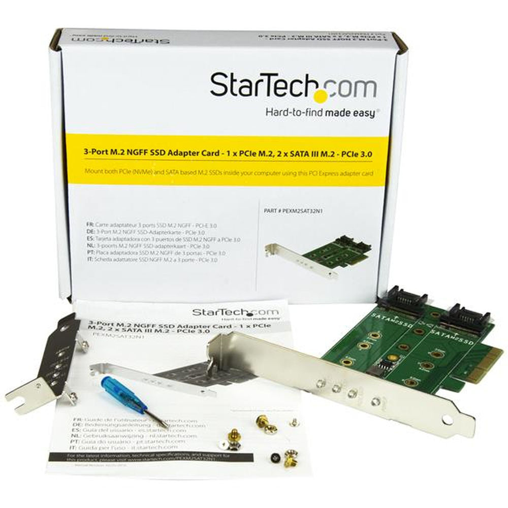 Placa PCI SSD M.2 Startech PEXM2SAT32N1         PCIe 3.0