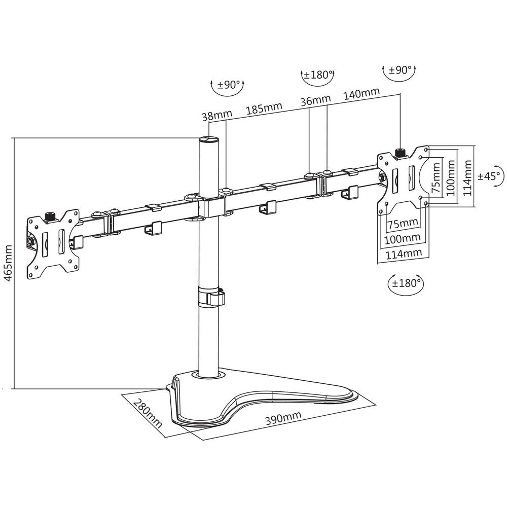 Suporte de Mesa para Ecrã V7 DS2FSD-2E