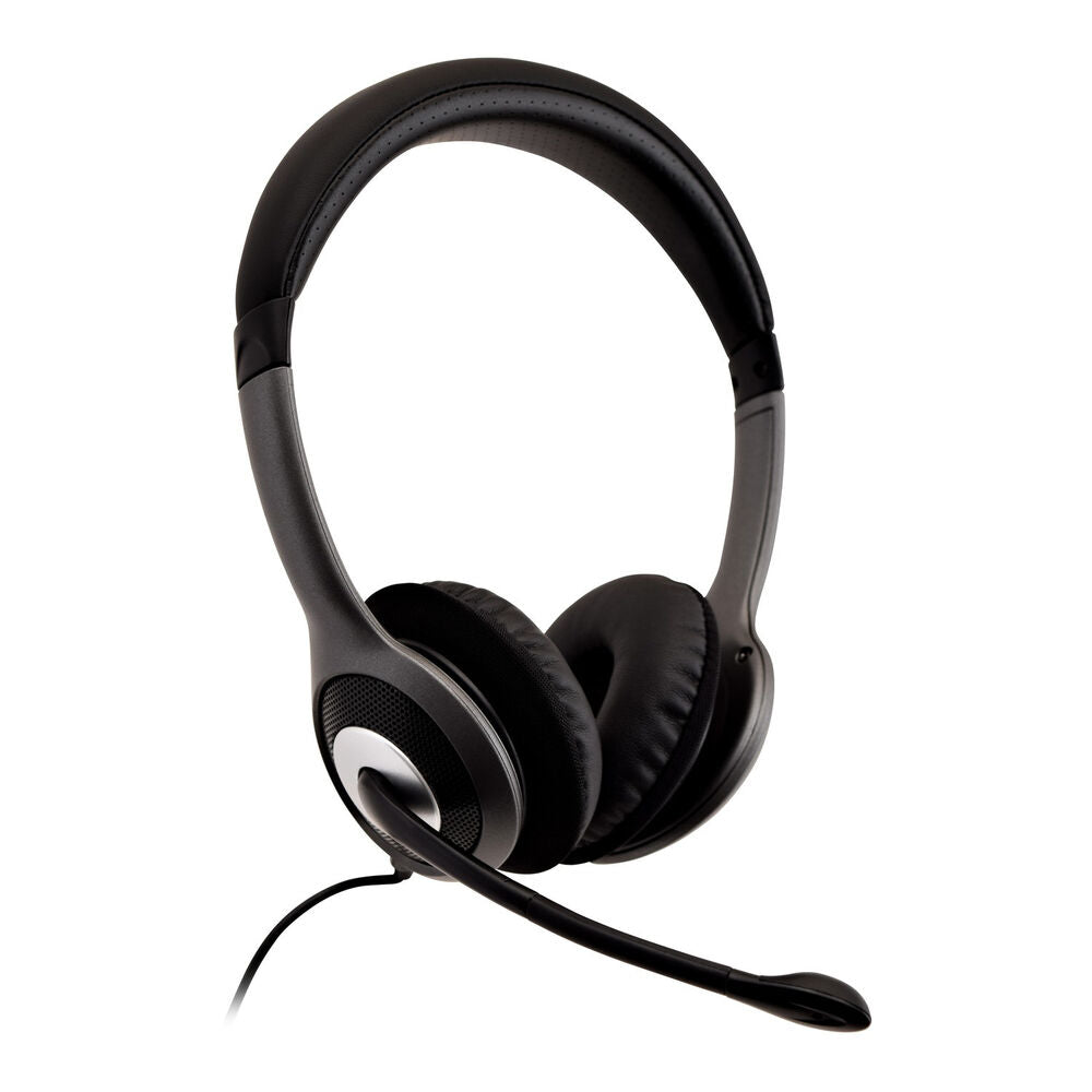 Auriculares com microfone V7 HU521-2EP            Preto