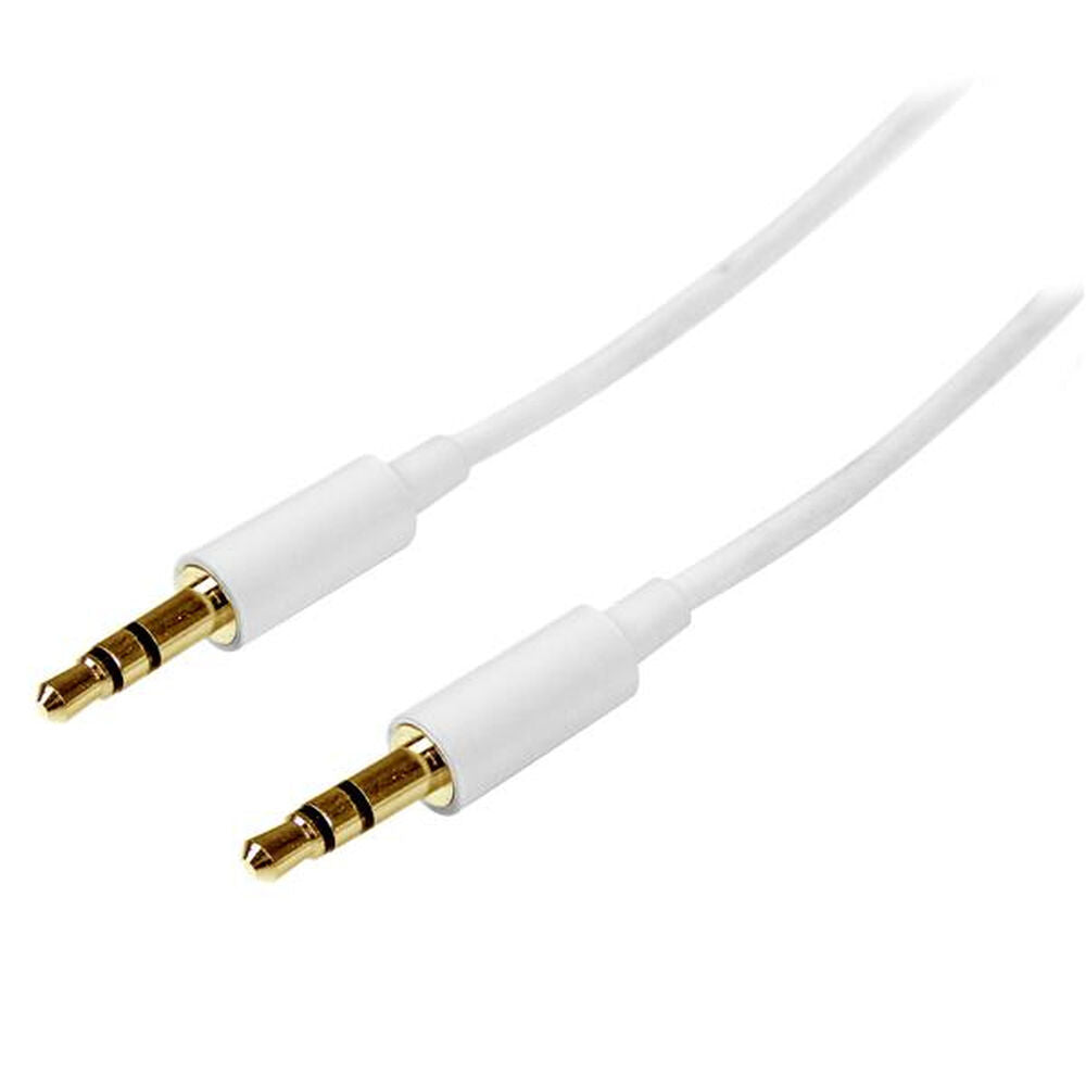 Cabo Áudio Jack (3,5 mm) Startech MU2MMMSWH            (2 m) Branco