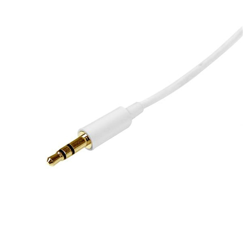 Cabo Áudio Jack (3,5 mm) Startech MU2MMMSWH            (2 m) Branco