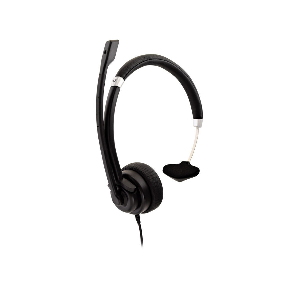 Auriculares com microfone V7 HU411                Preto