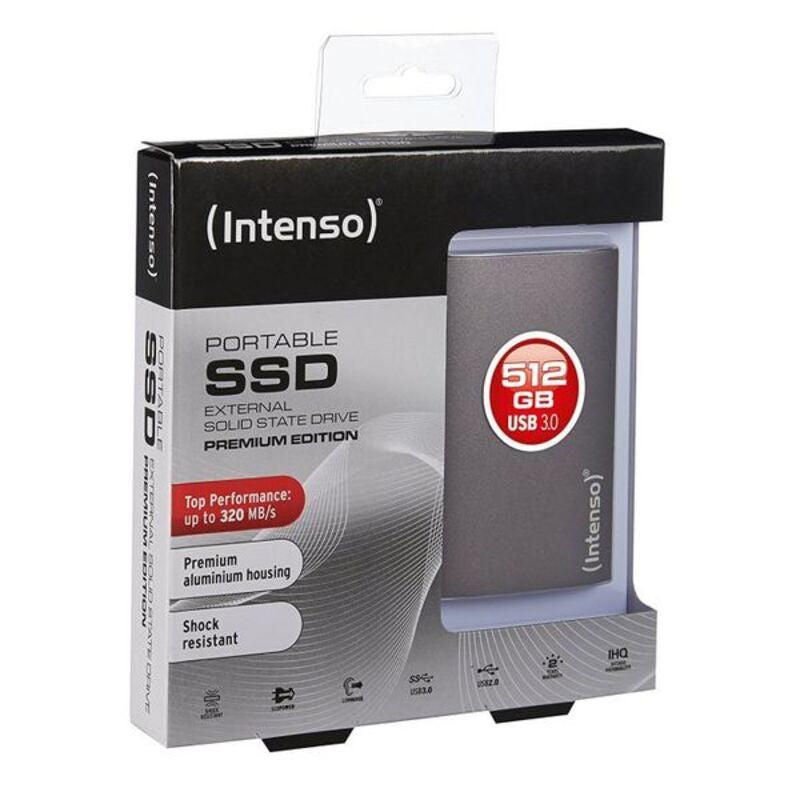 Disco Duro Externo INTENSO 3823440 256 GB SSD 1.8" USB 3.0 Antracite