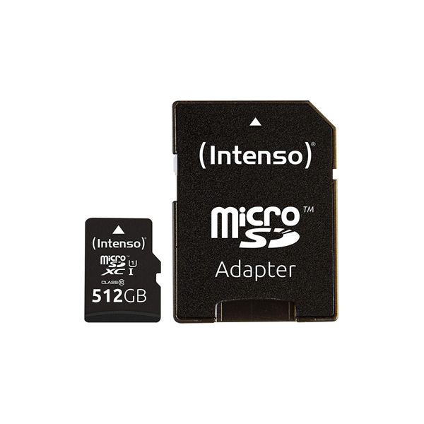 Cartão de Memória Micro SD com Adaptador INTENSO 3423493 512 GB 45 MB/s