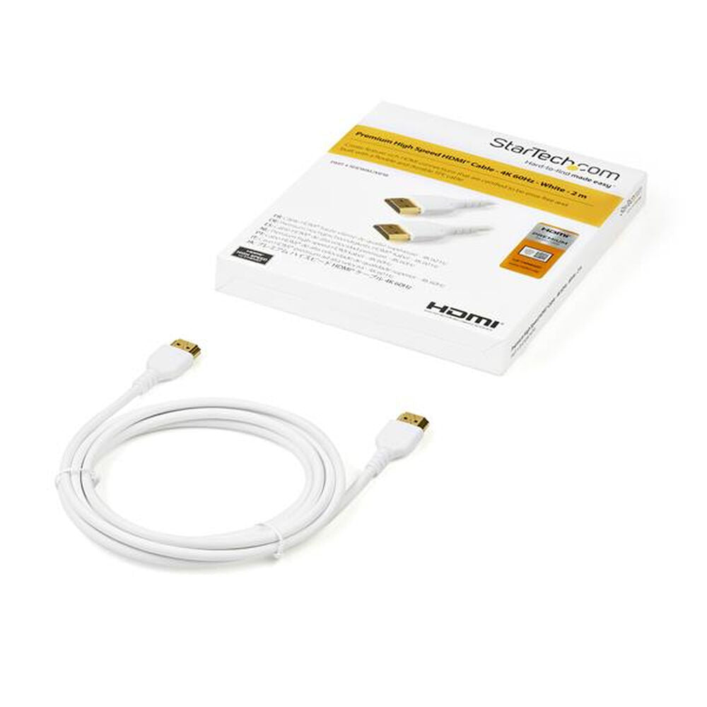 Cabo HDMI Startech RHDMM2MPW            4K Ultra HD Branco (2 m)