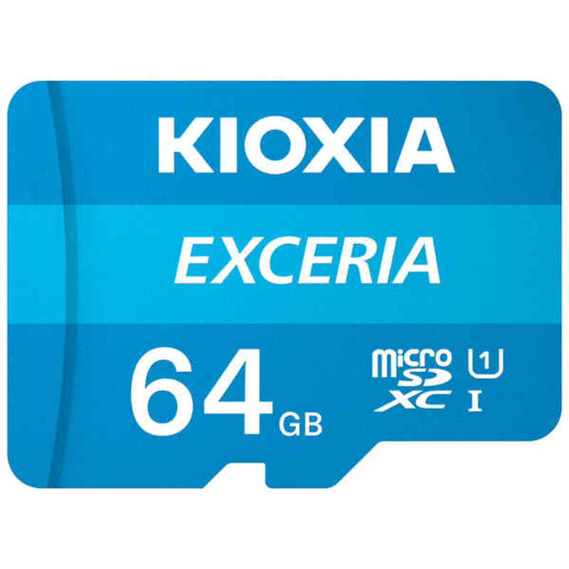 Cartão de Memória Micro SD com Adaptador Kioxia Exceria UHS-I Classe 10 Azul