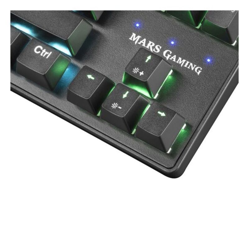 Teclado Gaming Mars Gaming MKXTKLR Preto