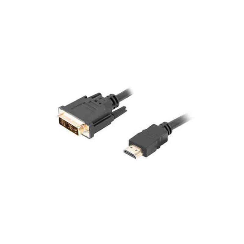 Cabo HDMI para DVI Lanberg Macho/Macho Preto