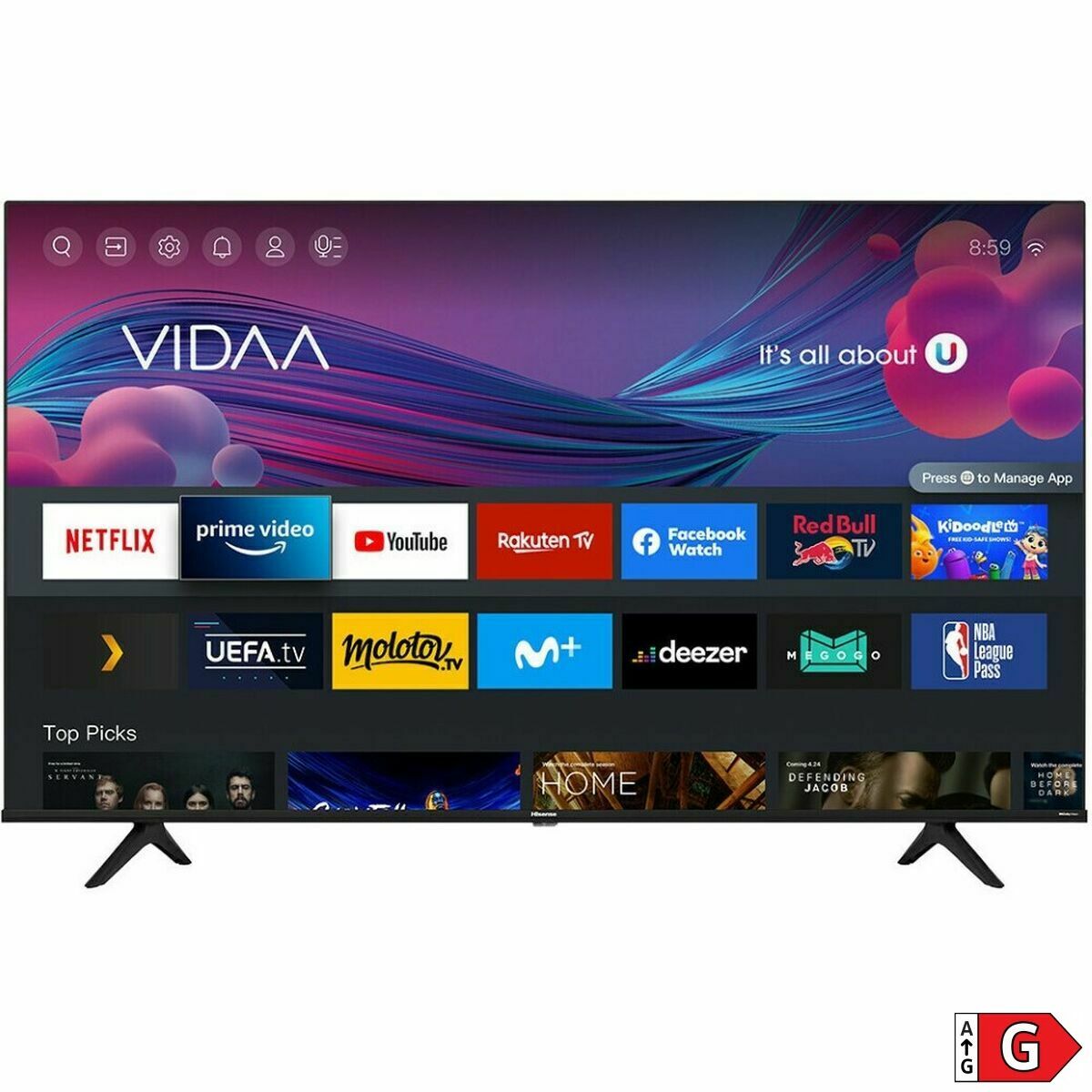 Smart TV Hisense 50A6BG 4K Ultra HD 50" QLED