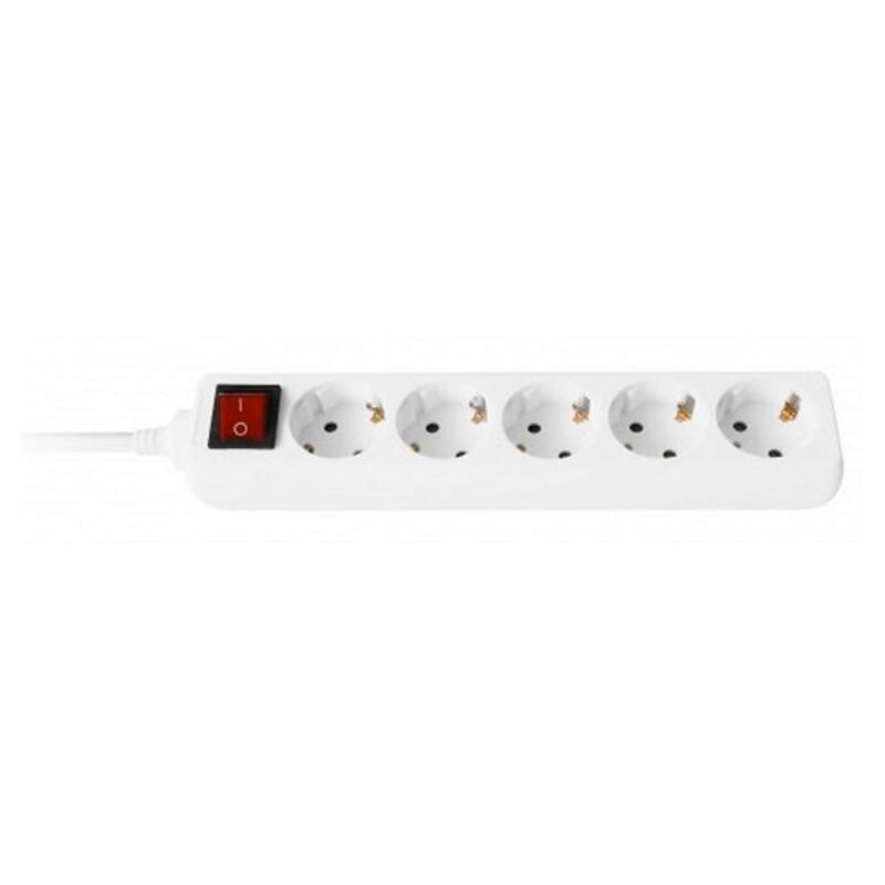 Extensão com 5 Tomadas com Interruptor Ewent EW3916 Schuko Branco (1,5 m)