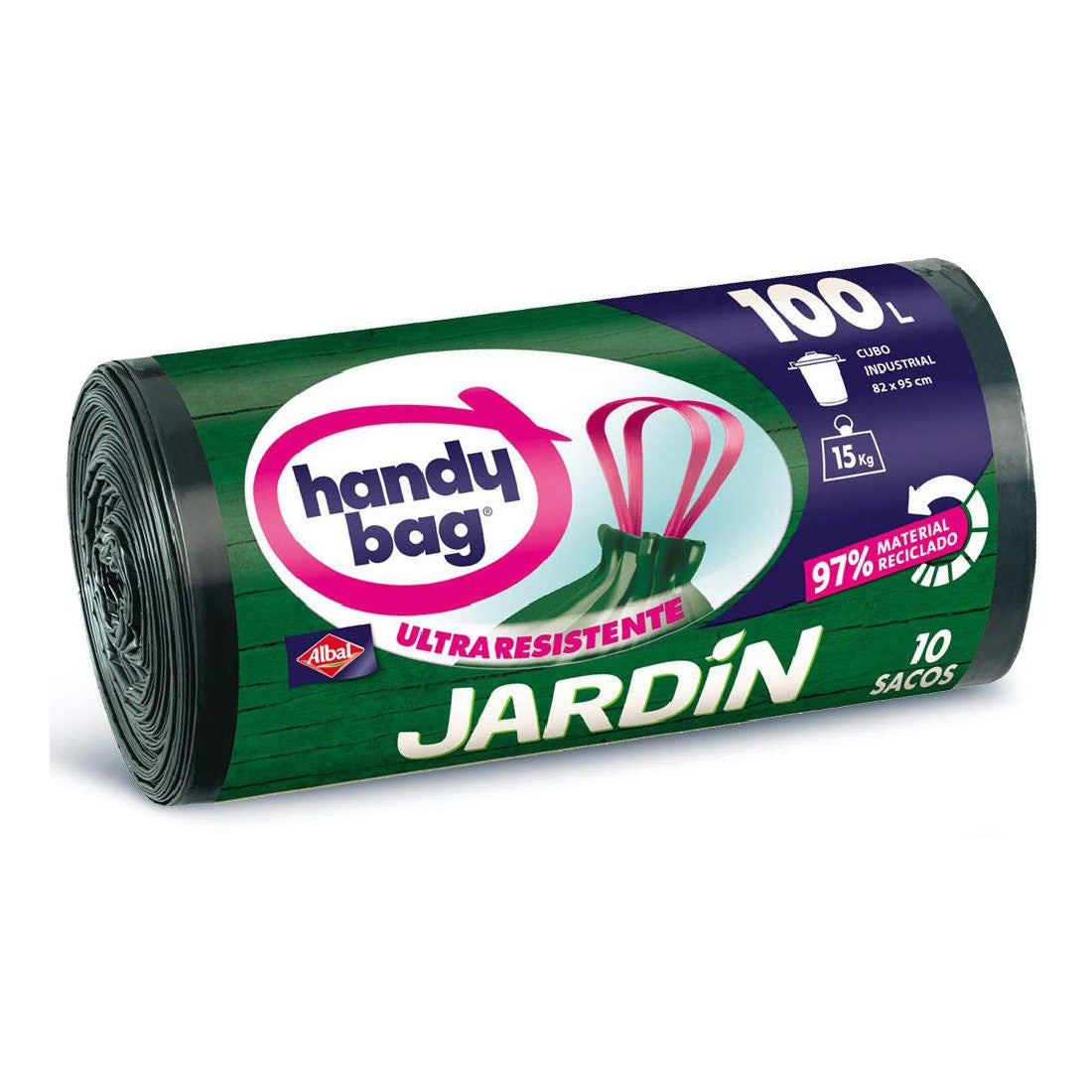 Rubbish Bags Handy Bag Albal Garden 100 L (10 uds)