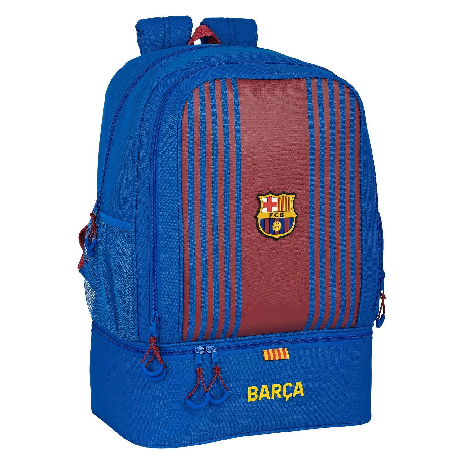 Saco de Desporto com Porta-sapatos F.C. Barcelona Grená Azul Marinho