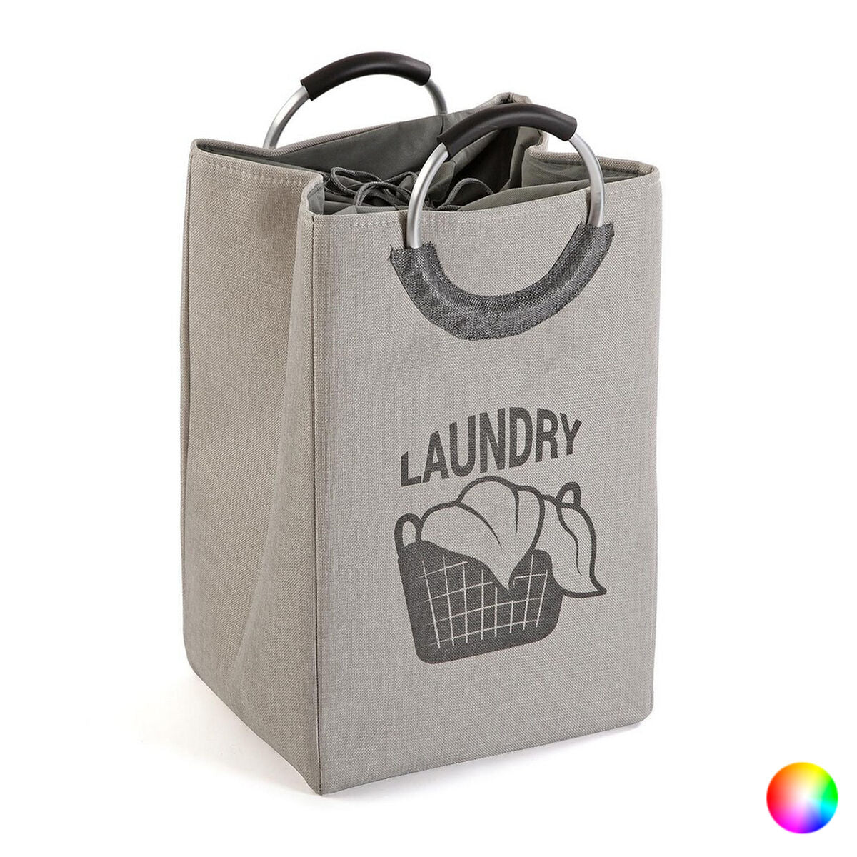 Cesto de Roupa Suja Versa Laundry Minimalista 30 x 55 x 36 cm