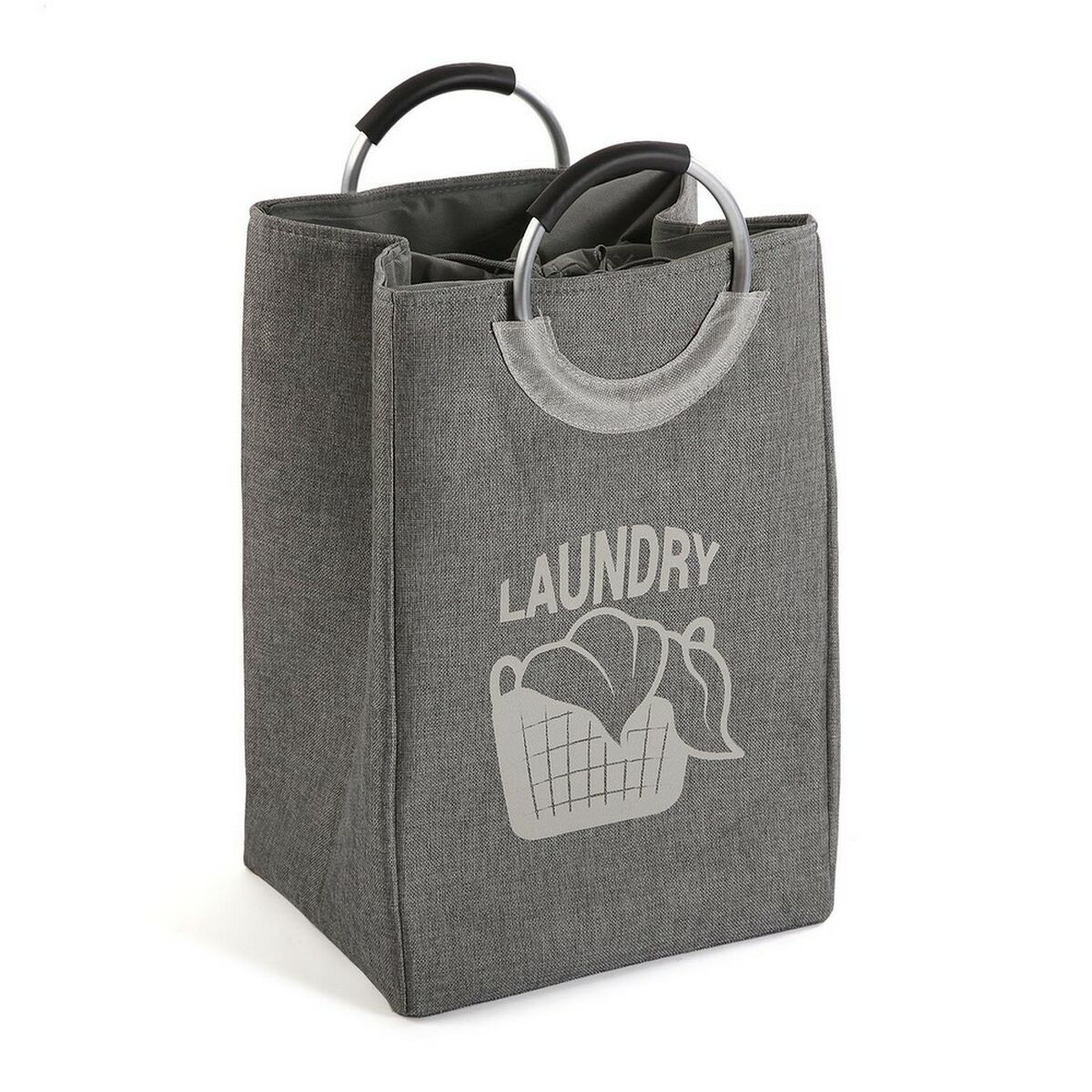 Cesto de Roupa Suja Versa Laundry Minimalista 30 x 55 x 36 cm