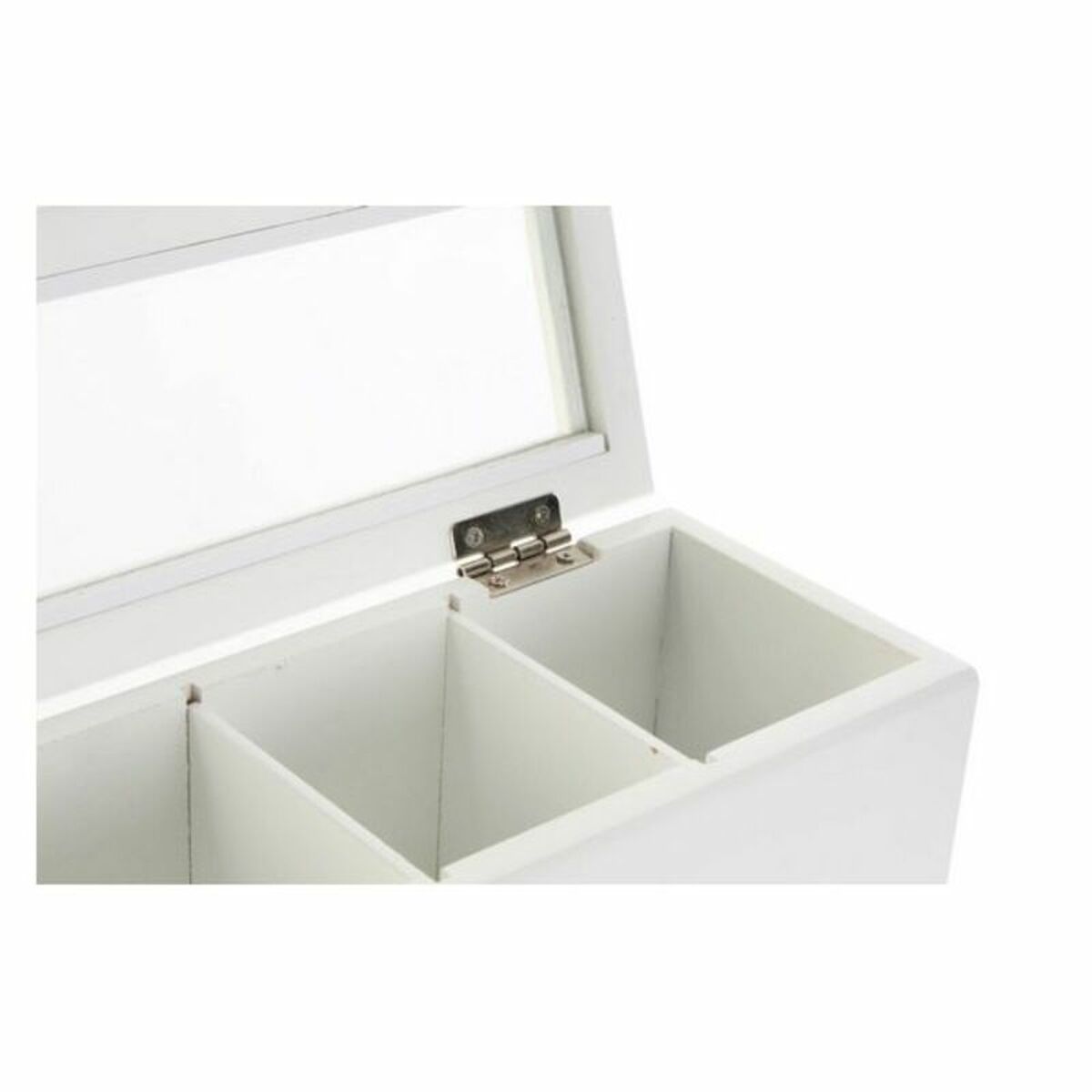 Box for Infusions DKD Home Decor Crystal White MDF Wood 26 x 9 x 9 cm