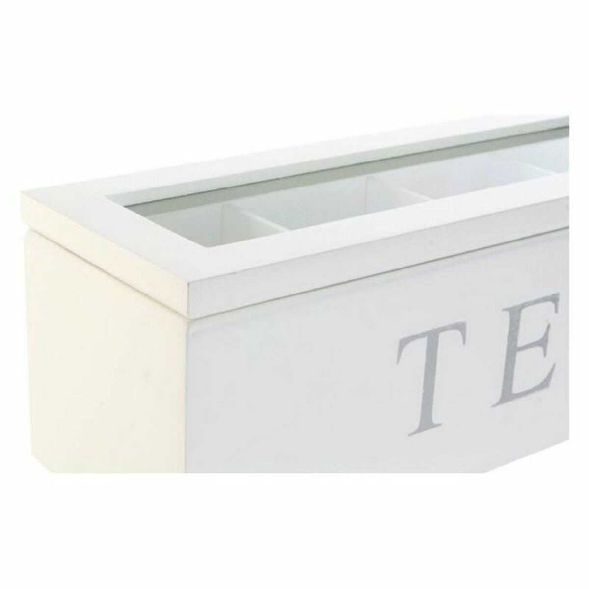 Box for Infusions DKD Home Decor Crystal White MDF Wood 26 x 9 x 9 cm