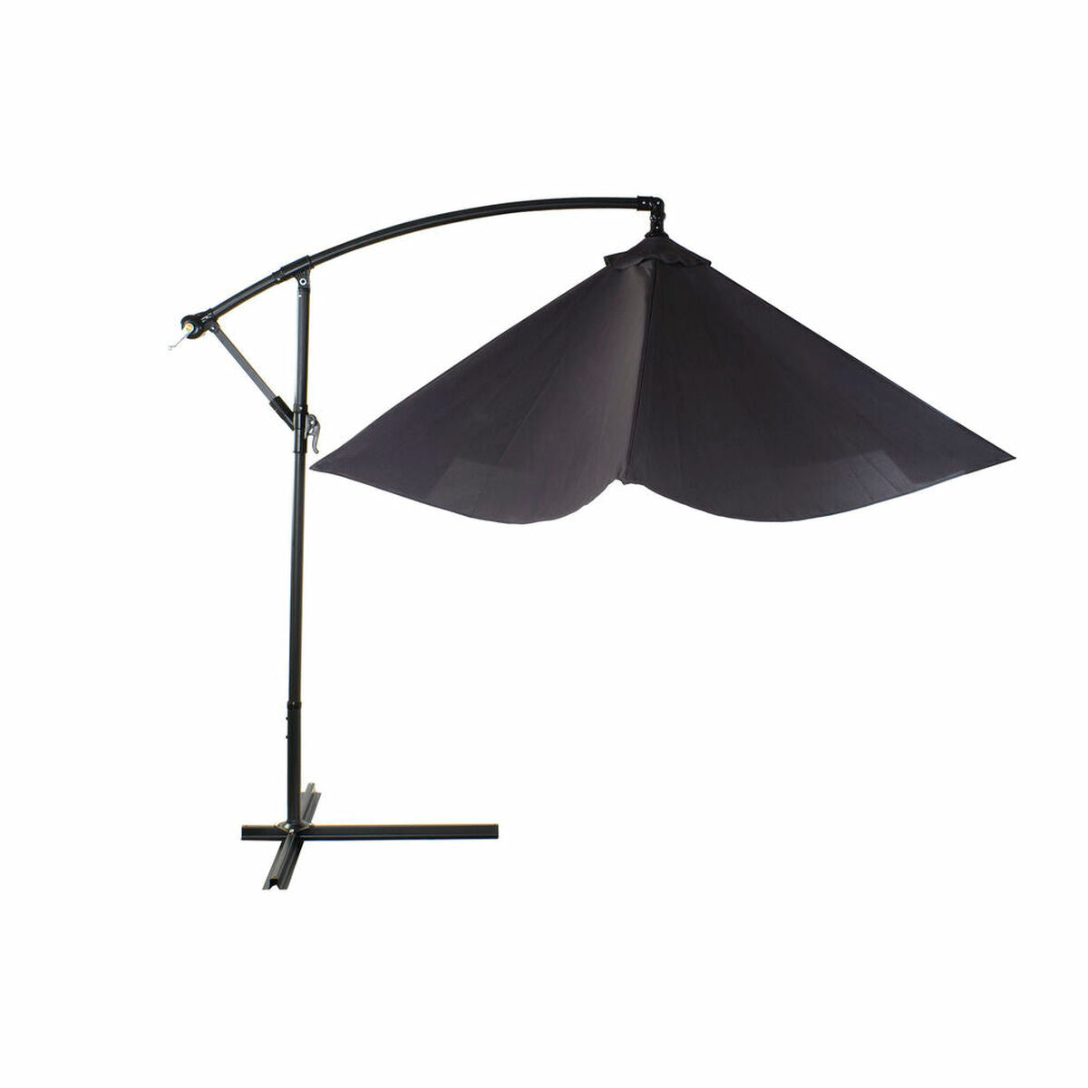 Parasol DKD Home Decor Cinzento Poliéster Aço (300 x 300 x 250 cm)