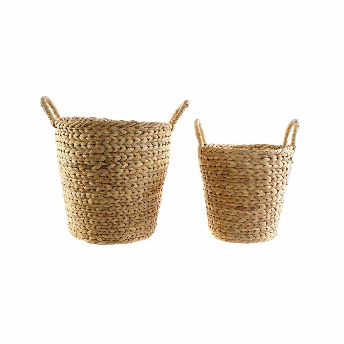 Conjunto de Cestas DKD Home Decor ‎S3018480 Natural Castanho Juncos (2 Peças) (34 x 34 x 42 cm)