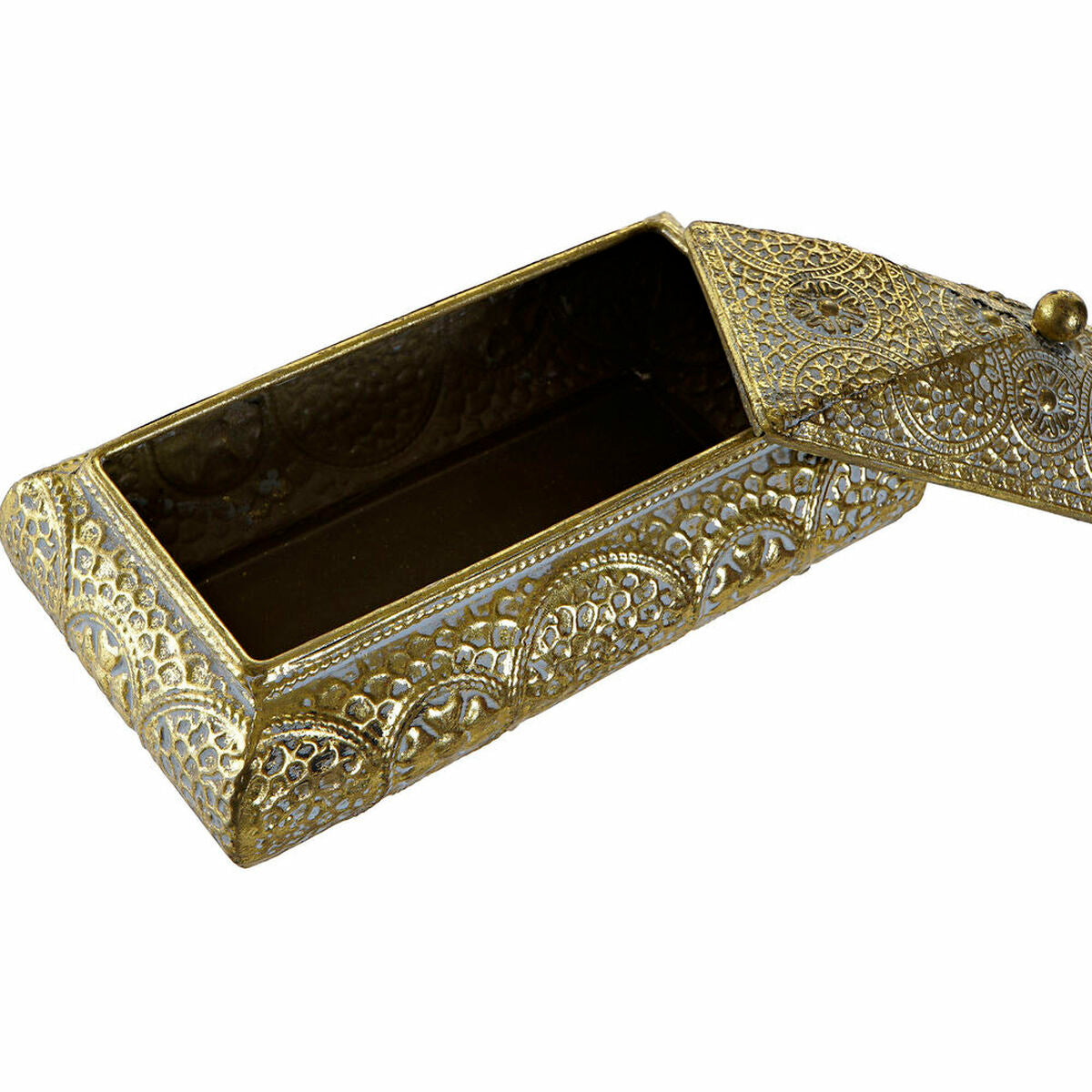 Guarda-Joias DKD Home Decor Dourado Metal 20 x 11 x 11 cm