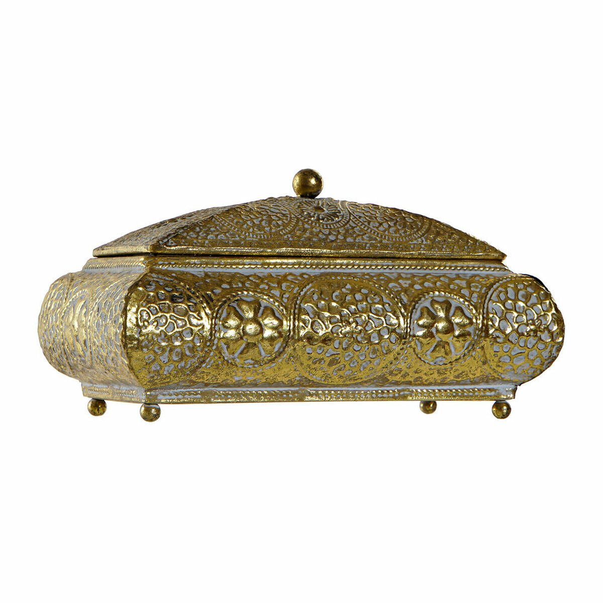 Guarda-Joias DKD Home Decor Dourado Metal 20 x 11 x 11 cm