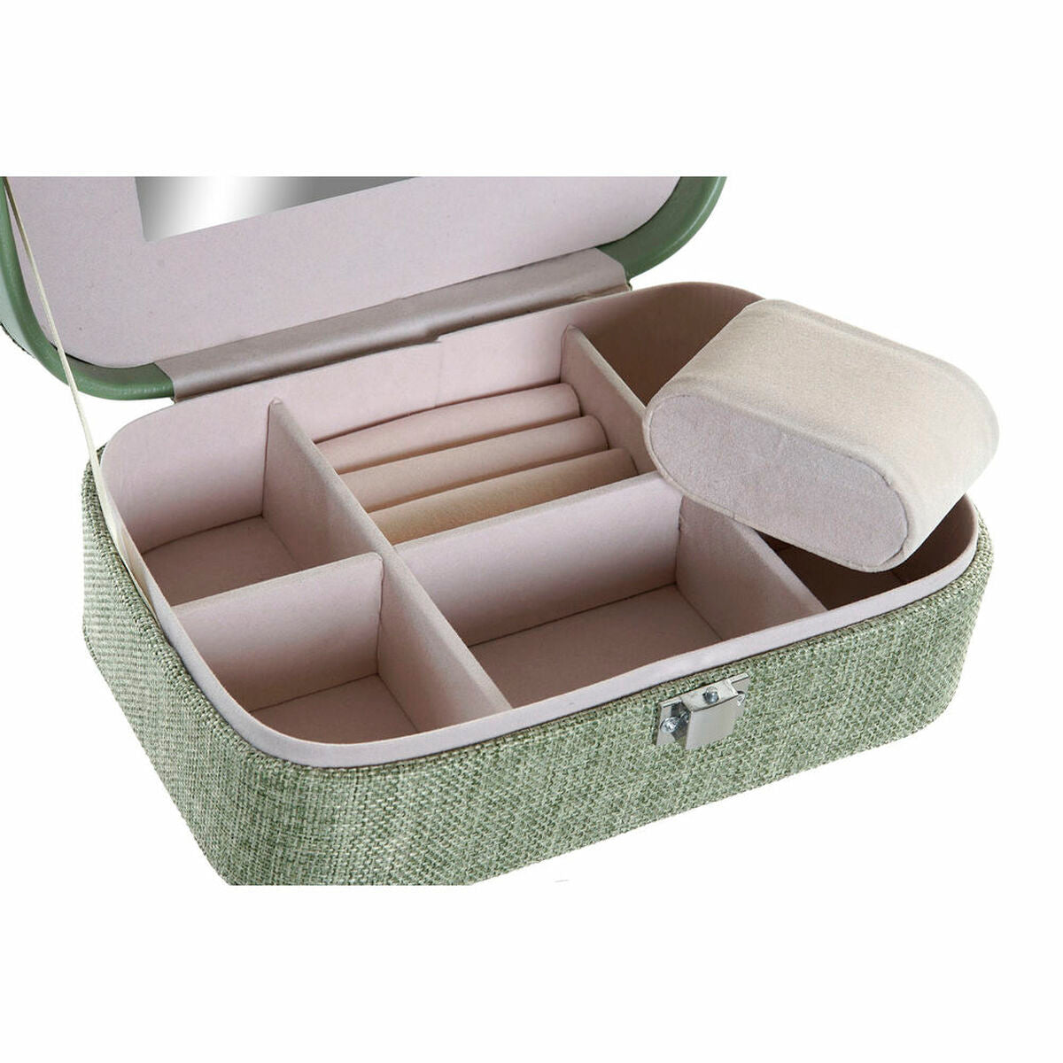 Guarda-Joias DKD Home Decor 8424001836475 Espelho 20,5 x 14 x 7 cm Verde