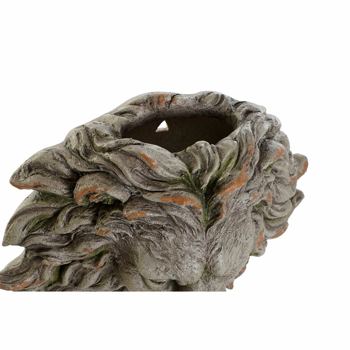 Macetero DKD Home Decor Fibra de Vidrio Gris León (47 x 20 x 46 cm)