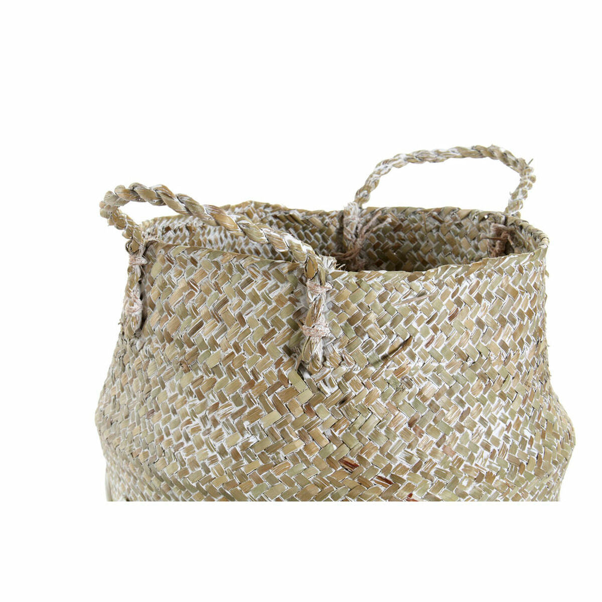 Cesta DKD Home Decor Natural Blanco 28 x 28 x 30 cm Boho