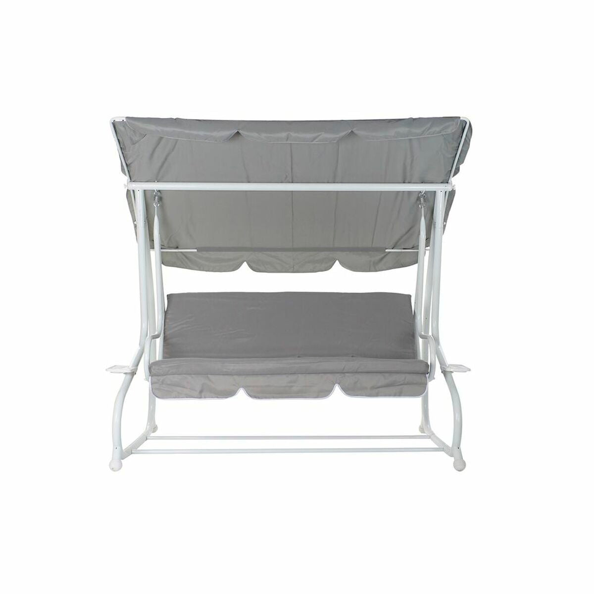 Bench DKD Home Decor Grey Swing Polyester Steel (210 x 120 x 167 cm)