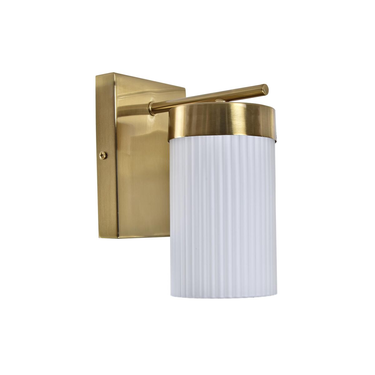 Luminária de parede DKD Home Decor Cristal Dourado Metal Branco 220 V 50 W (12 x 15 x 20 cm)