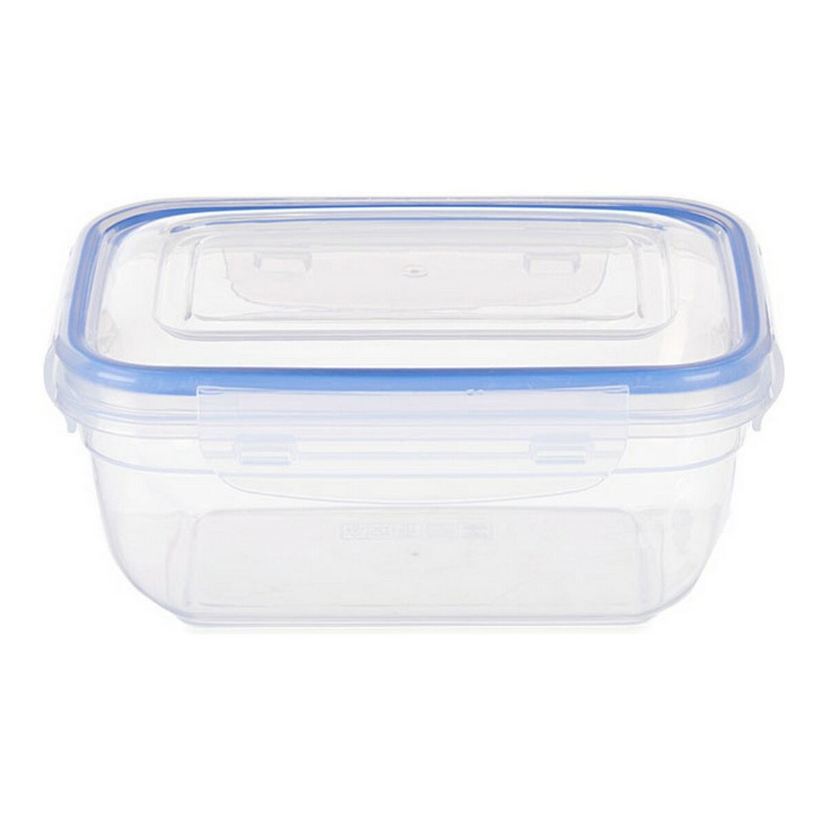 Set of 6 lunch boxes Transparent 12 x 7,5 x 16,3 cm Blue Plastic 800 ml (6 pcs)