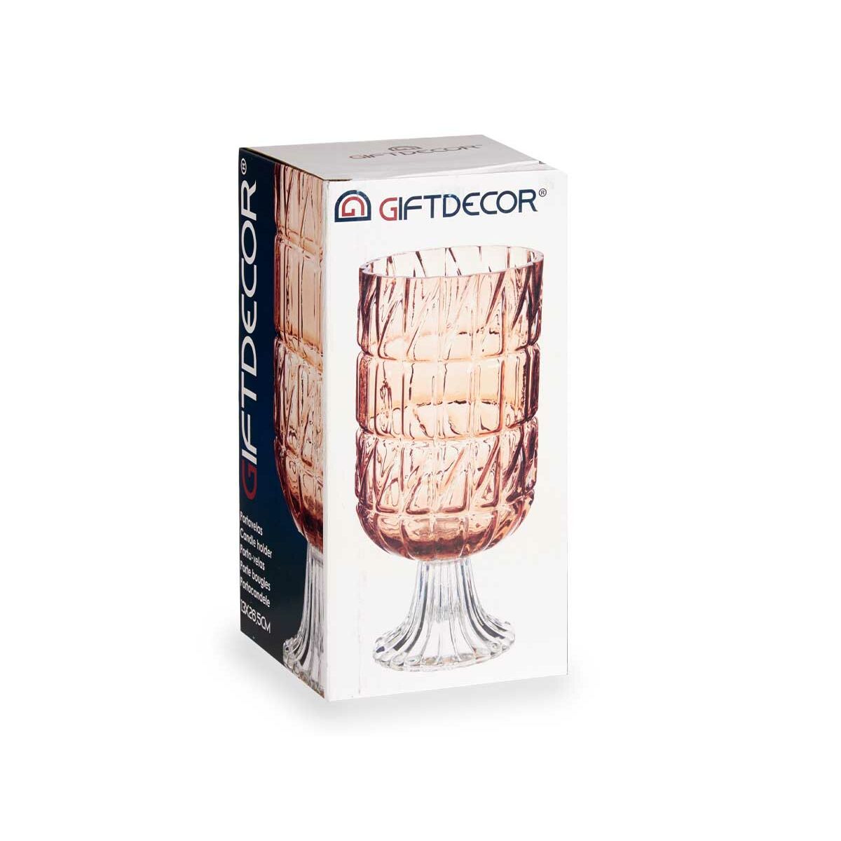 Vaso Cristal Cobre 13 x 26,5 x 13 cm