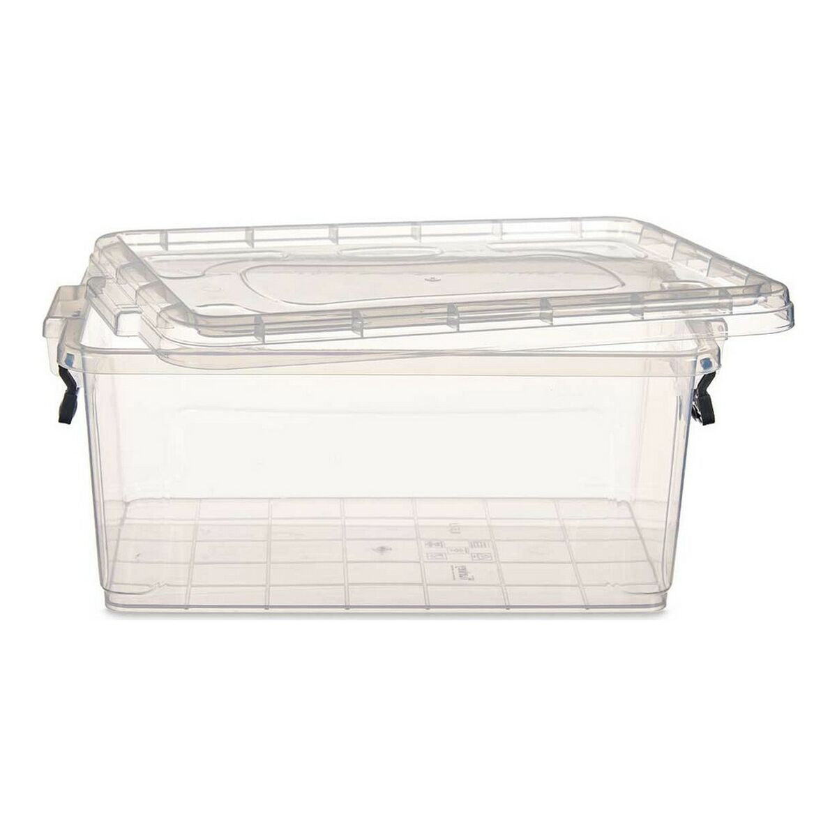 Storage Box with Lid Transparent Plastic (23,5 x 15,5 x 37 cm)