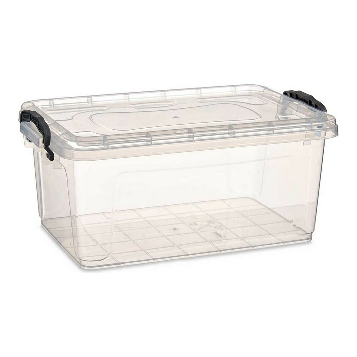 Storage Box with Lid Transparent Plastic (23,5 x 15,5 x 37 cm)