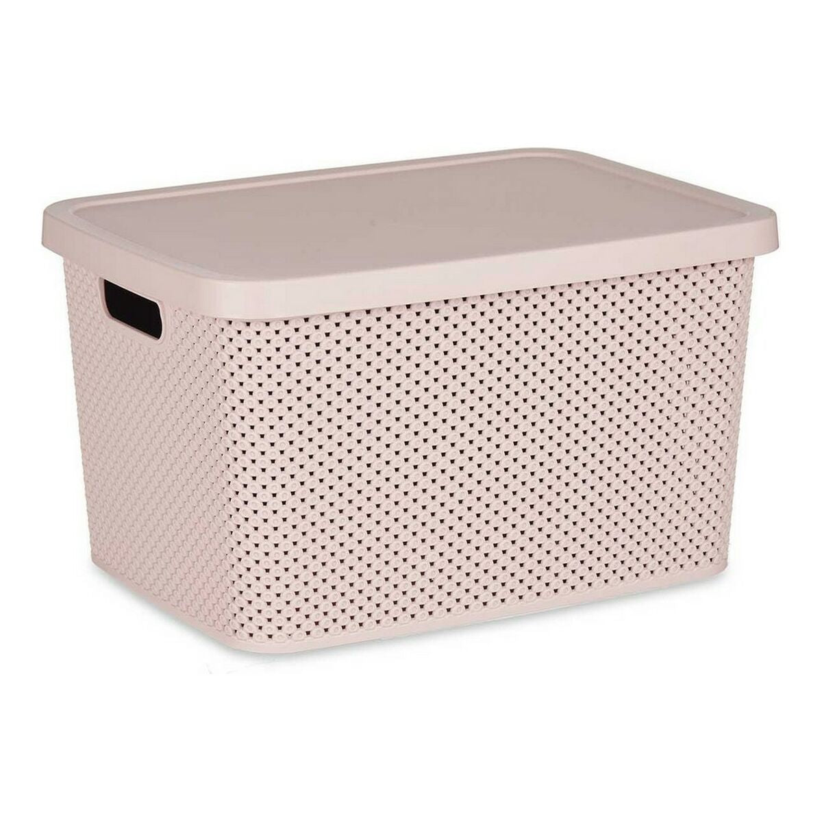 Caja de Almacenaje con Tapa 28 x 22,5 x 39 cm Rosa 19 L