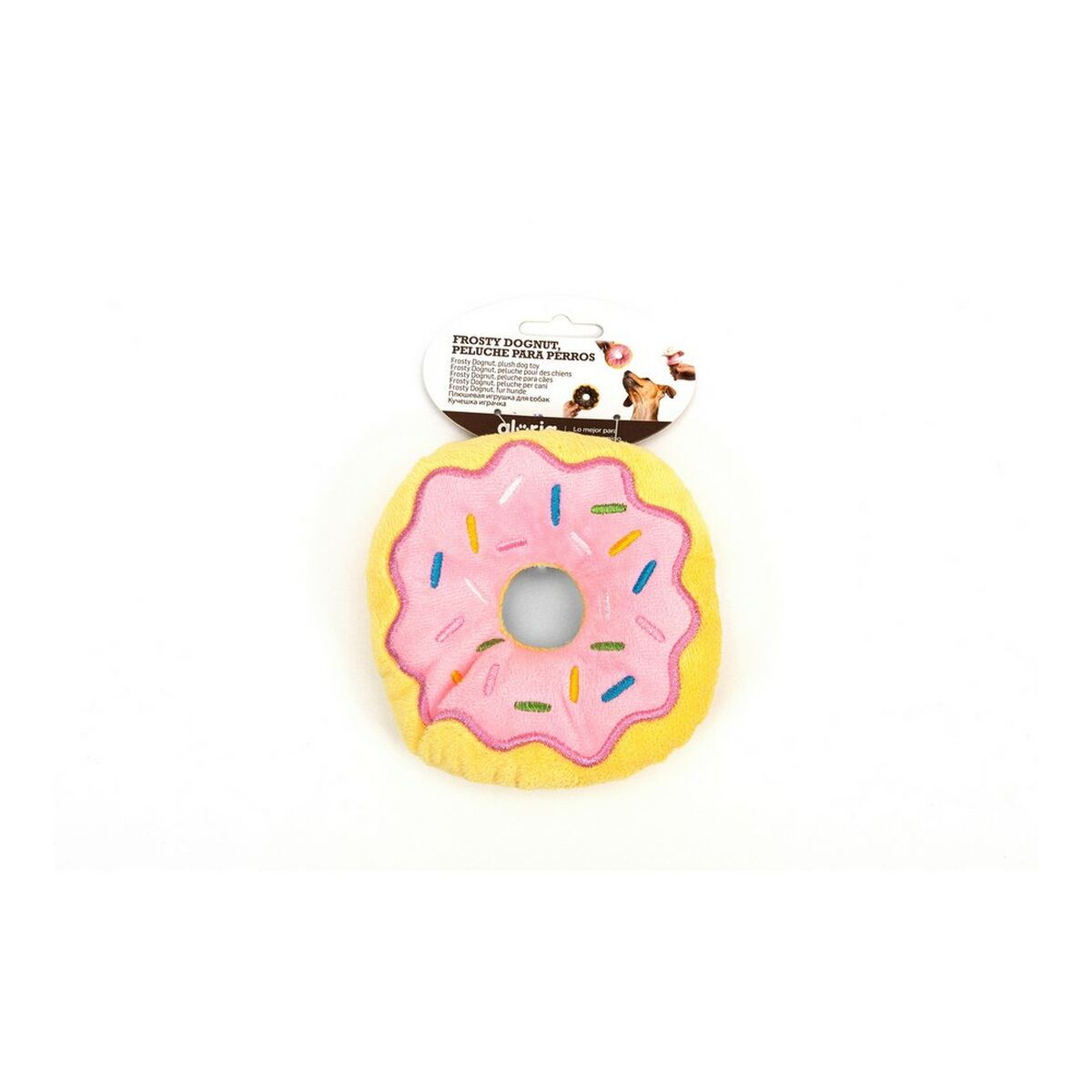 Peluche para cães Gloria Frosty 3 x 5 x 14 cm Donut Cor de Rosa