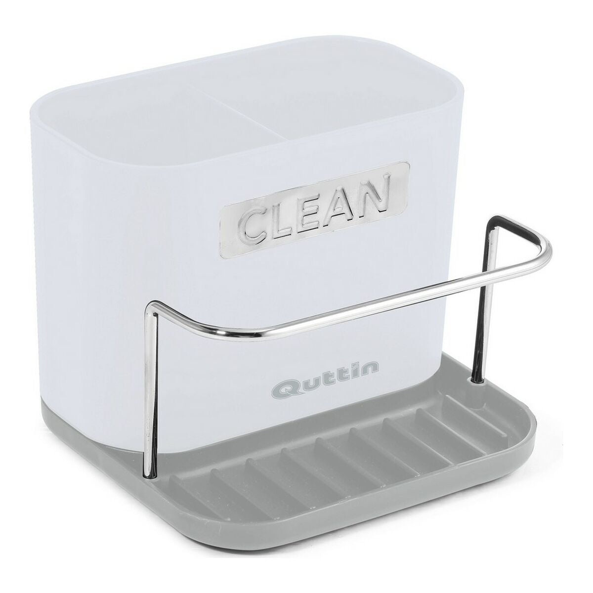 Organizador Quttin Cinzento Branco Plástico (13,5 x 12 x 10,8 cm)