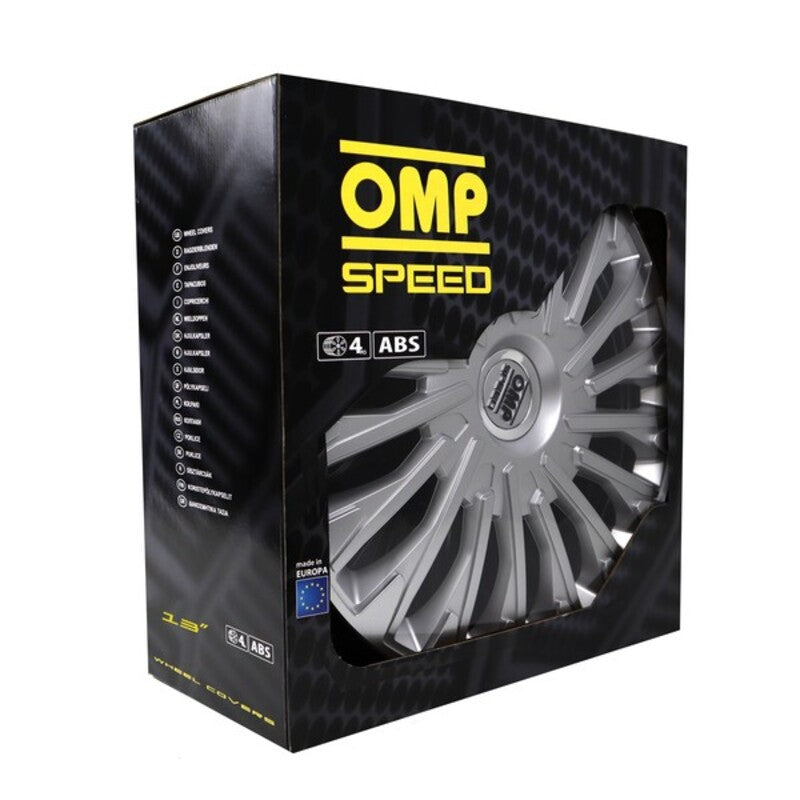 Tapacubos OMP Stinger Speed Prateado 13" (4 uds)