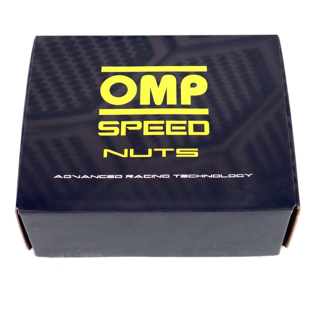 Set Porcas OMP 7075 M12 x 1,25 40 mm 20 uds Preto