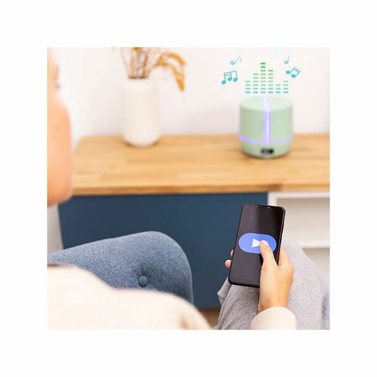 Humidifier PureAroma 550 Connected Sky Cecotec Blue (500 ml)