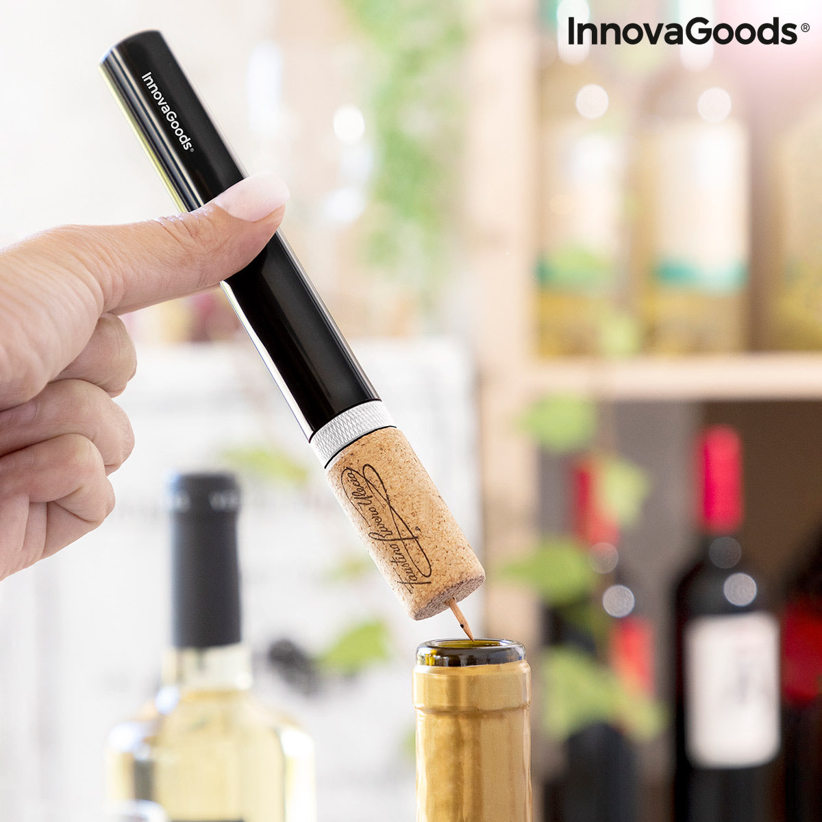 Saca-rolhas de Ar Pressurizado para Vinho Dewino InnovaGoods