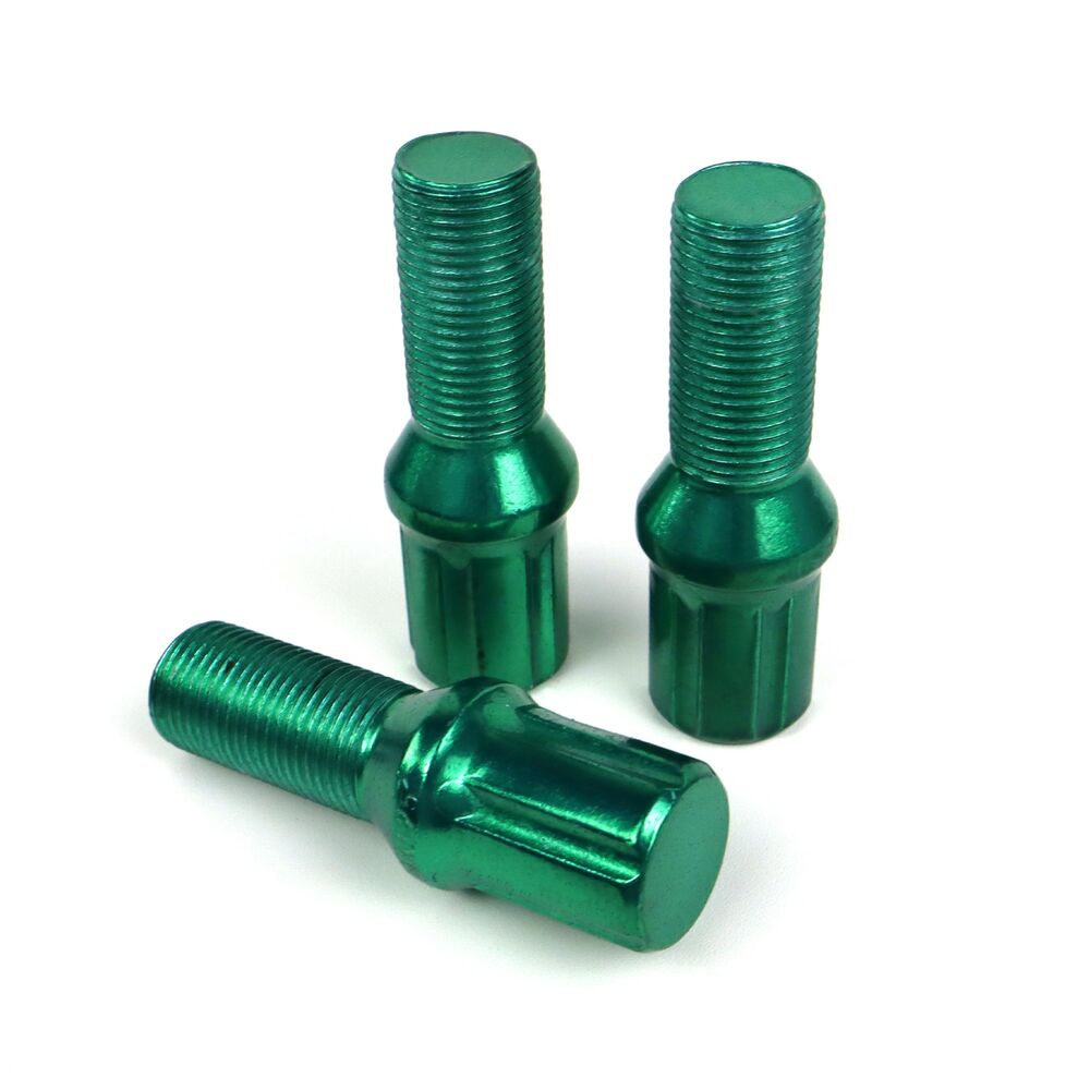 Set Porcas OMP 27 mm Verde 20 uds M12 x 1,25