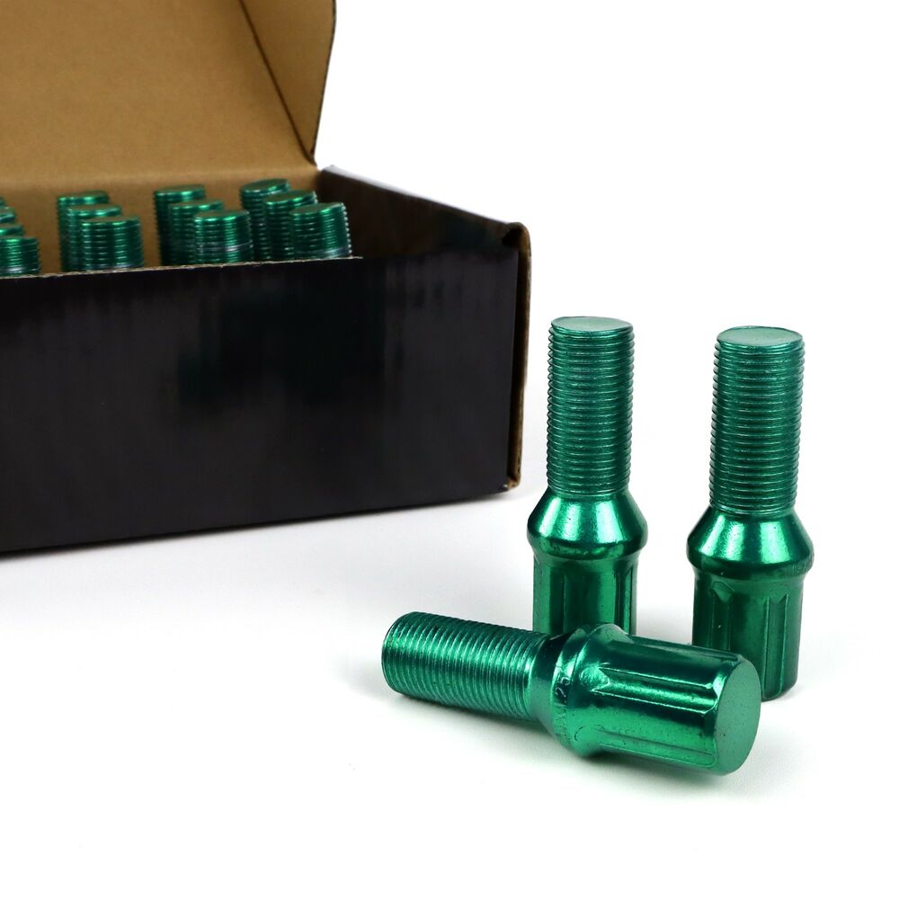 Set Porcas OMP 27 mm Verde 20 uds M12 x 1,25