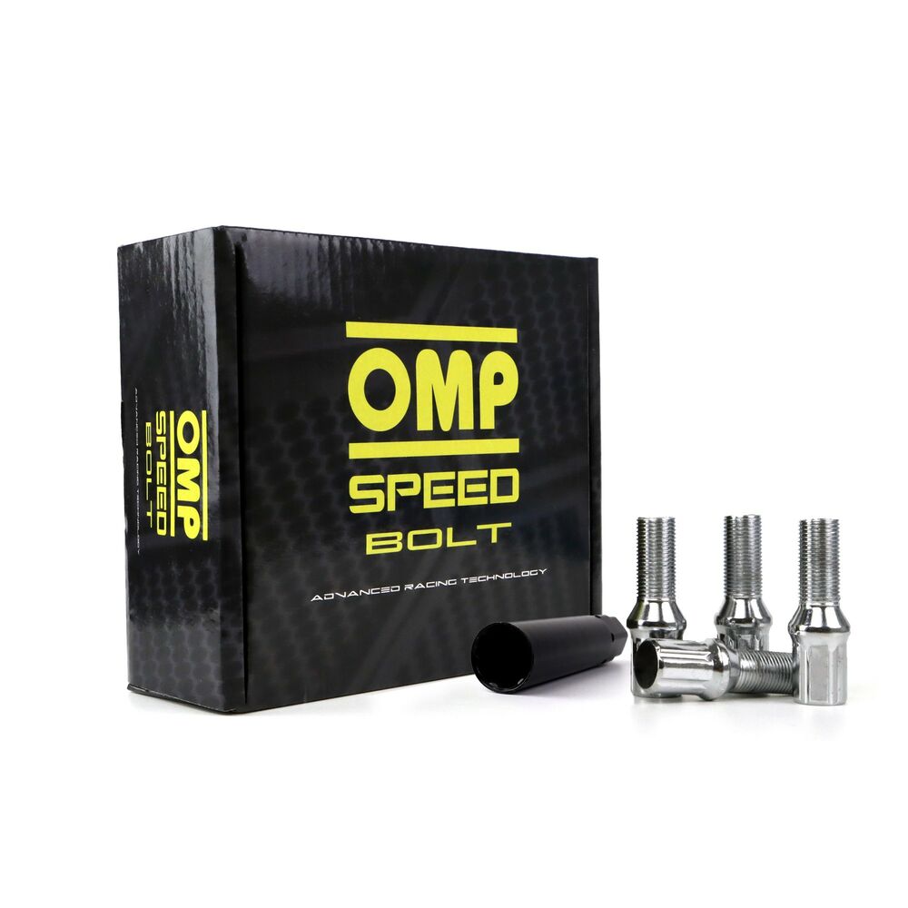 Set Porcas OMP 27 mm Prata 20 uds M12 x 1,25