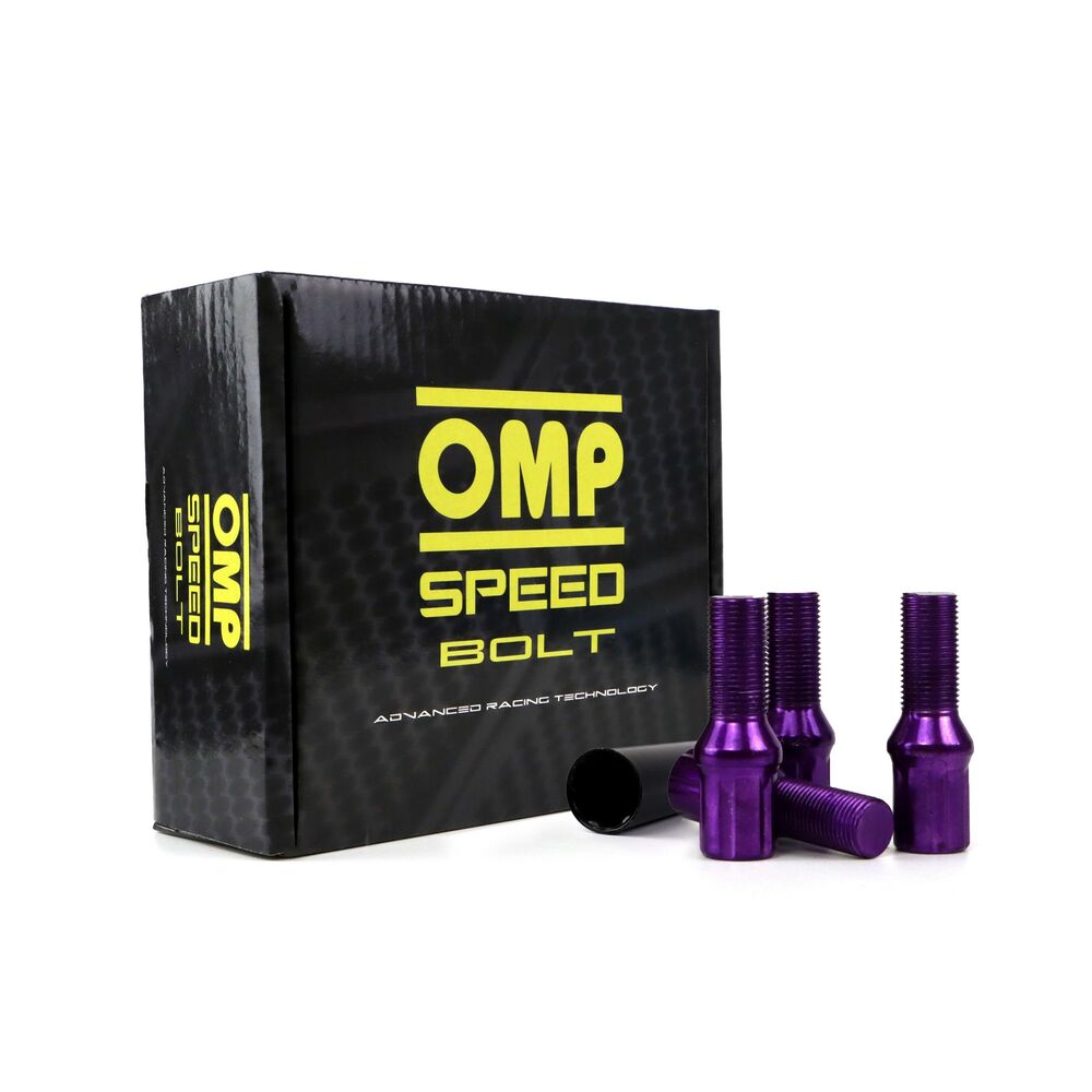 Set Porcas OMP 27 mm Violeta 20 uds M12 x 1,50